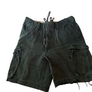 Abercrombie & Fitch Dark Teal Green Cargo Shorts